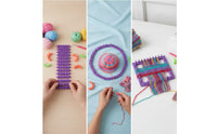 Knitting Loom Kit Reconfigurable Modular Knitting Loom Adjustable Frame for Crafters, Beginners, Home Crafting, Classrooms
