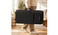 Padded Keyboard Gig Bag with Backpack Straps Sturdy 61-Key Keyboard Bag Shielding Portable for Musicians, Rehearsals