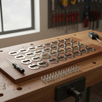 50 Bottle Opener Hardware Kit Includes Screws and Screwdriver DIY Bottle Opener Hardware Craft Supplies for Woodworkers, Crafting