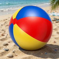 Inflatable Beach Ball Glossy Beach Ball Beachball Stays Inflated Pool Toy Non for Kids, Outdoor Games