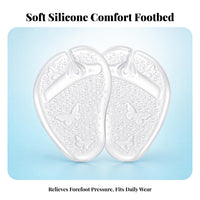 6 Pieces Toe Protector Pad Reusable Soft Gel Toe Pad Sandal Strap Cushion Teardrop Shape Guard Gear Butterfly Pattern