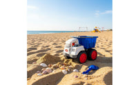 Movable Parts Large Dump Truck Toy Sturdy Plastic Toy Construction Vehicle for Toddlers, Sandbox
