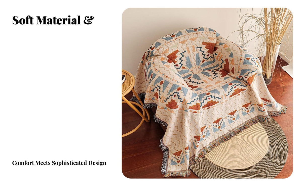 Stylish Pattern Patterned Armchair Cover Soft and Comfortable Woven Sofa Throw Long-Lasting Textile for Homeowners, Living Room, Bedroom