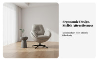 Nordic Design rotating Barrel Chair Minimalist stylish Indoor Seating Ergonomic Design Easy to Assemble for Adults, Readers, homeowners, Living Room, Balcony, perusing alcove, Home Office