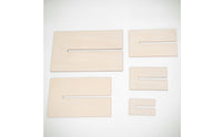 5 Pieces Unfinished Bow Maker Template with Slot Accurate Bow Maker Template Reusable Wood Smooth for Hobbyists