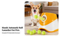Adjustable Distance Automatic Dog Ball Er Independent Play Dog Tennis Ball Thrower Mental Stimulation for Backyard, Home, Park