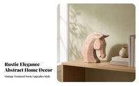 Resin Horse Ornament Faceted House Decoration Rustic