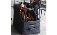 Adjustable Straps 18-22 Inch Bike Transport Bag Foldable Design Folding Bike Storage Box Side Pockets for Cyclists, Commuters, Travel