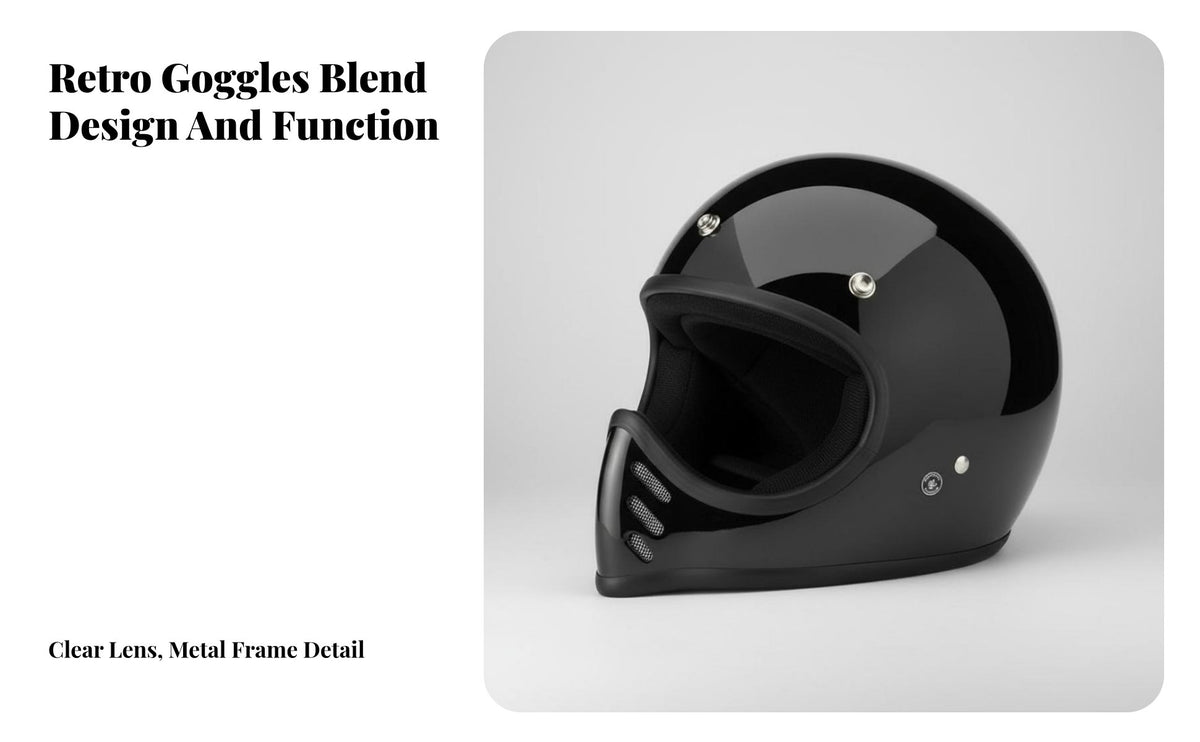 Japanese Design Cruiser Helmet Lightweight Fiberglass Shell Vintage Full-Headgear Four-Season Use Secure Headwear for Women, Cruising