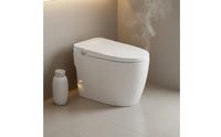 Warm Water Cleansing Smart Toilet Auto Deodorizer Single-Piece Smart Toilet Foam Barrier Hands-Clean Operation for Elderly, People with Disabilities