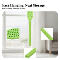 Long Handle Silicone Massage Scraper Ribbed Grip Perforated Massage Board