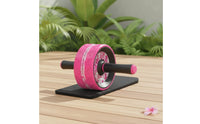 Ab Wheel Roller with Kneeling Mat Anti-Slip Ab Roller Wheel Long-Lasting Comfortable for Fitness Enthusiasts, Home Gym
