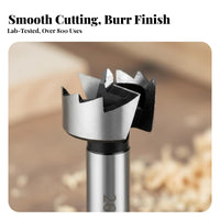 Self-Centering Multi-Tooth Wood Drill Bit Splinter-without Cutting Woodworking Hinge Boring Bit Clean Cut for Woodworkers, Carpenters