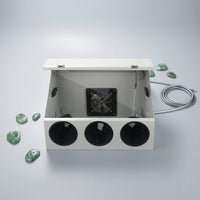 Sleeve Ports Polishing Guard Box Hinged Lid Grinding Enclosure Box Side Openings