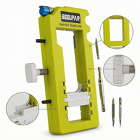Door Hinge Drilling Template Tool Jig Depth Set Clamp Screw
