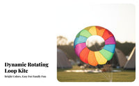 Hand-Pulled Ground Kite Foldable and Portable Frameless Soft Kite Vibrant Colors