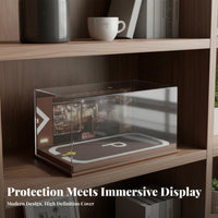 Model Car Garage Scene High Clarity 1:24 Scale Car Display Case Parking Lot Display Scene Box Easy Assembly for Hobbyists