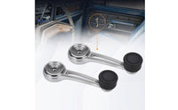 Window Crank Handle Metal Window Crank with Knob Black Hardware for Truck Owners, Vehicle Interior Repair