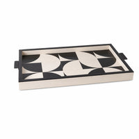 Serving Tray with Handles Smooth Bar Tray Large for Tabletop