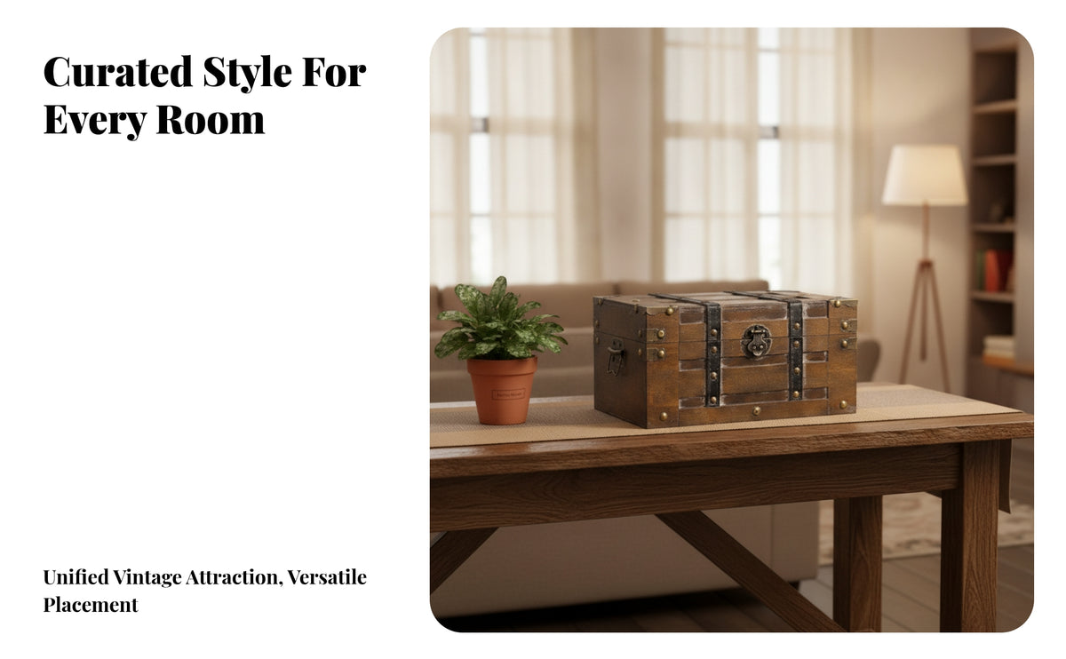 Compact Wooden Storage Box