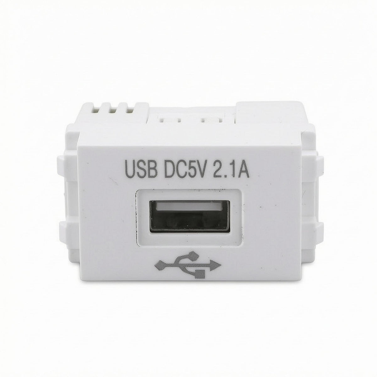 Modular USB Wall Module Compact USB-a Power Module White 5V Power Supply Board Wiring Terminal