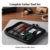 Multi-Functional Guitar Repair and Maintenance Kit All-in-All-in-Single Guitar Maintenance Tool Set Portable for Guitarists, Workshop, Home