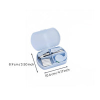 4-Piece Stationery Box Complete Mini Stationery Tool Kit with Storage Case Compact Desk Accessories Kit for Students, Travel