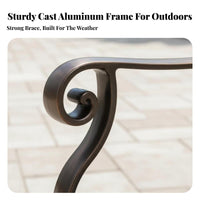 4 Pieces 4-Piece Sofa and Armchair Set Weather-Resistant Outdoor Furniture Rustresistant Frame Patio Lounge Group for Families, Balcony, Garden, supportyard
