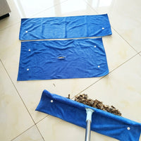Cleaning Mop Head Replacement with Secure Fastening System, Reusable Microfiber Mop Pads