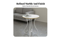 Versatile Use Pedestal Side Table Compact Design Scroll Leg End Table Easy Assembly Home Furniture Stable Base for Apartment Dwellers, Interior Decorators, Living Room, Reception Area, Small Areas, Bedroom