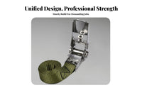 Rust Resistant Ratchet Strap Heavy Duty Ratchet Tie-down Strap High-Strength Strapping for Movers, Haulers, Transportation, Roof Rack