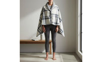 Versatile Rest Blanket Multifunctional Fleece Blanket Double-Purpose-Use Buttoned Fleece Wrap for Office Workers, Sofa