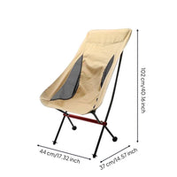 Folding Camping Chair Compact Camping Chair Non-Slip Furniture for , Beach, Barbecue