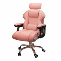 Height Adjustable Ergonomic Gaming Chair Full Recline High-Back Swivel Office Chair Padded Armrests for Gamers, Streamers, Study, Bedroom