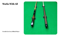2 Pieces Effortless 360-Degree Rotation Billiard Cue Straightness Tester Stainless Steel Bearings Pool Cue Straightness Tester Universal Fit