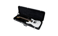 Electric Guitar Hard Case Hardshell Protection Wooden Electric Guitar Case Soft Lined Interior Musical Instrument Accessory for Artists, Travel
