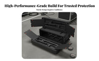Waterproof 3U Rack Case Shockproof Audio Equipment Entryory Heavy-Duty Portable Cabinet Dustproof for Sound Engineers, IT Professionals, Live Performance, Touring, On-Location Recording, Mobile DJ Setup
