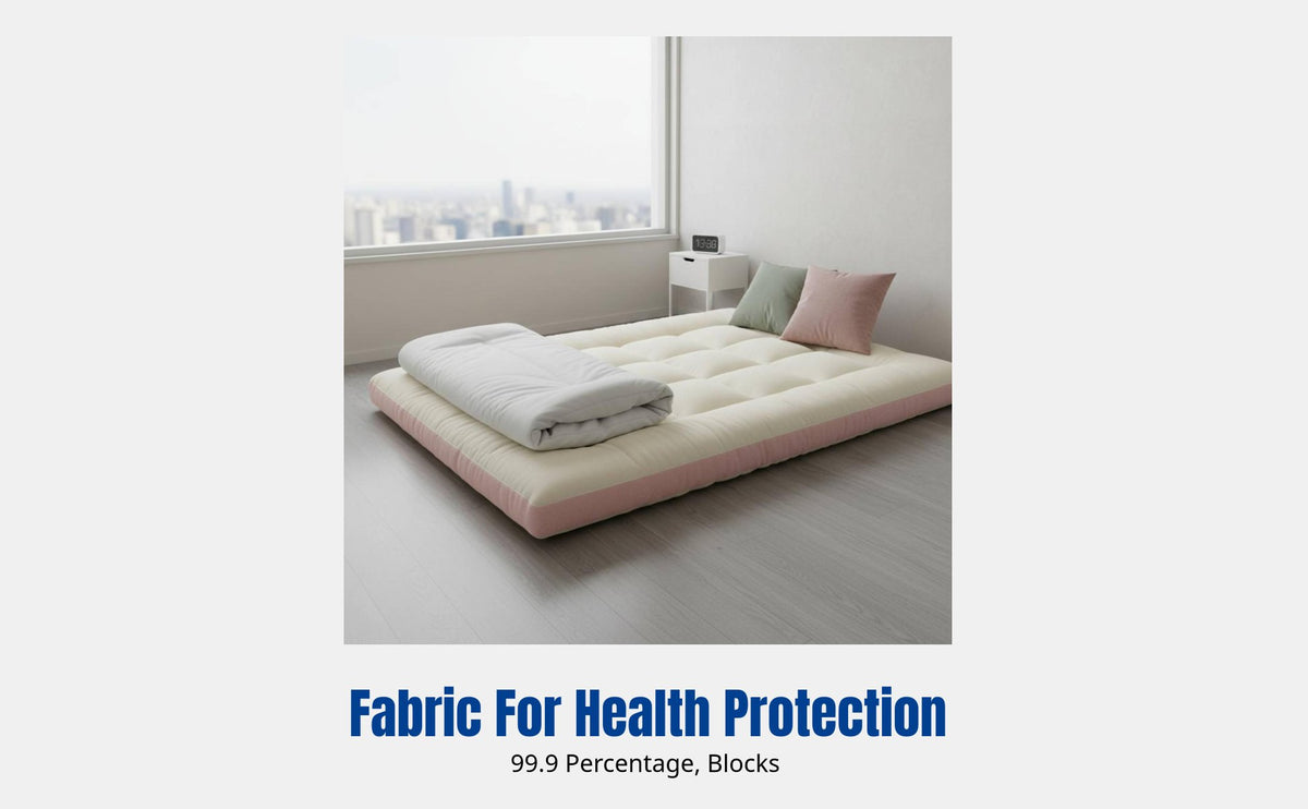 Bedroom Mattress Topper, Thick Milk Plush, Soft Antibacterial Fiber Filling