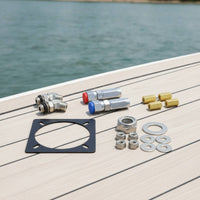 Steering Wheel Mounting Kit with Fittings High-Strength Boat Steering Linkage Set Quick-Join