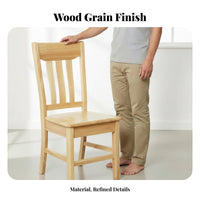 Mortise and Tenon Joinery Solid Wood Dining Chair Assembly-without Backrest Dining Chair Stable Construction Household Furniture Easy Maintenance for Families, Homeowners, Hotel Managers, Home, Cafe