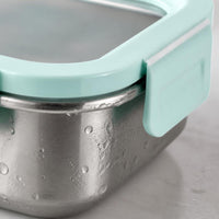 Hongjunda 316L Stainless Steel Lunch Box with Lid, Microwaveable Food Container, Refrigerator Storage