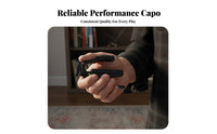 Guitar Capo Compact Design Quick Change Capo Metal Construction Fretboard Clamp for Beginners, Live Performance, Music Class