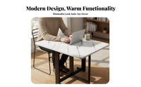 Space-Saving Foldable Droppanel Table Multi-Functional Extendable Drop Panel Table Multifunctional Kitchen Furniture Sturdy Construction for Apartment Dwellers, Small Families, Students, Dining Room, Home Office