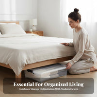 Under-Bed Container Transparent container Underbed Storage Container Large Capacity