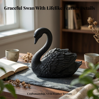 Buoyant Swan Statue Resin Material Buoyant Swan Figurine Weatherproof for Landscape Designers, Courtyard, Yard, Pool