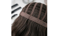 Layered Shoulder Length Curly Hairpiece Voluminous Synthetic Wavy Hairpiece Breathable Mesh Beauty Accessory Natural-Looking