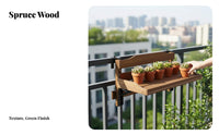 Railing Planter Storage areaSaving Plant Holder Easy Installation Garden Accessory for Apartment Dwellers, Residential Owners, Balcony, Windowsill