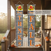 Thanksgiving Theme Door Banner Set for Autumn Harvest Party Decoration
