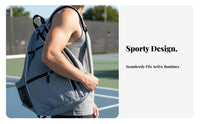 Pickleball Shoulder Bag Large Capacity Crossbody Pickleball Bag Tennis Racket Backpack for Outdoor