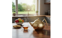 Stainless Steel Teapot Built Internal Mesh Strainer Teapot Easy to Clean Drinkware for Restaurant Owners